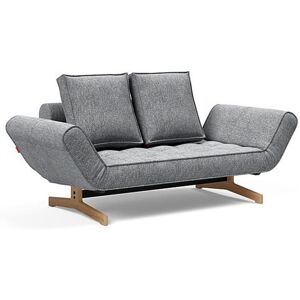 INNOVATION LIVING Canapé design GHIA WOOD convertible 80x210 cm tissu Twist Granite - Publicité INNOVATION LIVING Canapé design GHIA WOOD convertible 80x210 cm tissu Twist Granite - Publicité