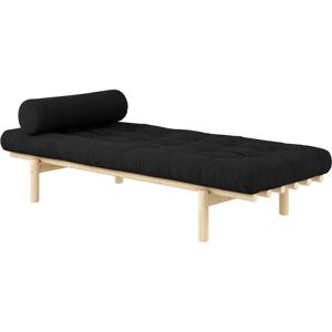 KARUP DESIGN Méridienne futon NEXT en pin massif coloris charbon couchage 75 x 200 cm - Publicité KARUP DESIGN Méridienne futon NEXT en pin massif coloris charbon couchage 75 x 200 cm - Publicité