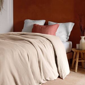 CAMIF Housse de couette gaze de coton bio Lou Beige 260 x 240 cm - Publicité CAMIF Housse de couette gaze de coton bio Lou Beige 260 x 240 cm - Publicité