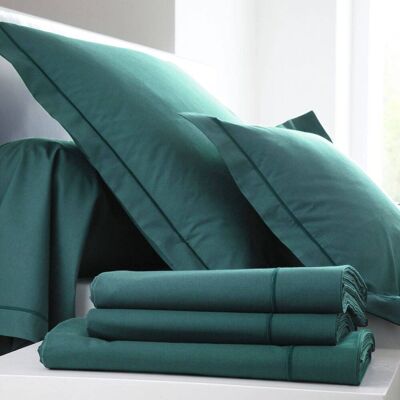BLANC DES VOSGES Drap Percale Easy Bleu Paon 240 x 300 cm - Publicité BLANC DES VOSGES Drap Percale Easy Bleu Paon 240 x 300 cm - Publicité