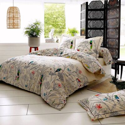 TRADILINGE Drap housse coton brut Amazonia 160 x 200 cm - Publicité TRADILINGE Drap housse coton brut Amazonia 160 x 200 cm - Publicité