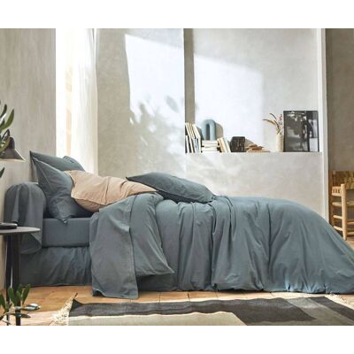 BLANC DES VOSGES Drap percale lavée Bohème Orage 280 x 310 cm - Publicité BLANC DES VOSGES Drap percale lavée Bohème Orage 280 x 310 cm - Publicité