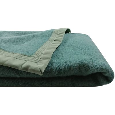 OURSON Couverture laine Woolmark Champagny Vert Sapin 220 x 240 cm - Publicité OURSON Couverture laine Woolmark Champagny Vert Sapin 220 x 240 cm - Publicité