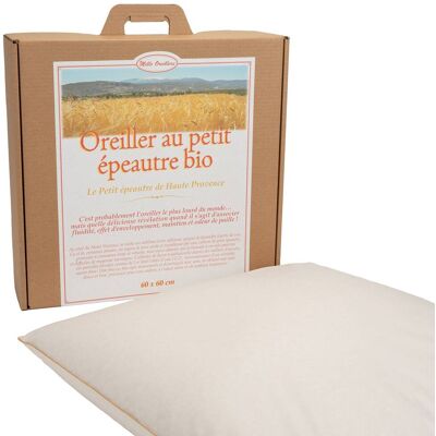 MILLE OREILLERS Oreiller ferme petit épeautre biologique 60 x 60 cm - Publicité MILLE OREILLERS Oreiller ferme petit épeautre biologique 60 x 60 cm - Publicité