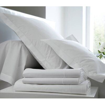 BLANC DES VOSGES Drap Percale Easy Blanc 180 x 290 cm - Publicité BLANC DES VOSGES Drap Percale Easy Blanc 180 x 290 cm - Publicité