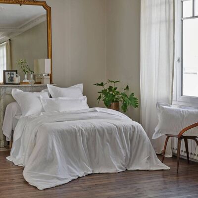 BLANC DES VOSGES Drap satin Divine Blanc 280 x 320 cm - Publicité BLANC DES VOSGES Drap satin Divine Blanc 280 x 320 cm - Publicité