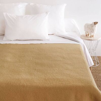 TOISON D'OR Couverture 100% laine Woolmark 500g Volta Biche/Naturel 220 x 240 cm - Publicité TOISON D'OR Couverture 100% laine Woolmark 500g Volta Biche/Naturel 220 x 240 cm - Publicité