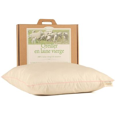 MILLE OREILLERS Oreiller ferme en laine vierge biologique 50 x 70 cm - Publicité MILLE OREILLERS Oreiller ferme en laine vierge biologique 50 x 70 cm - Publicité