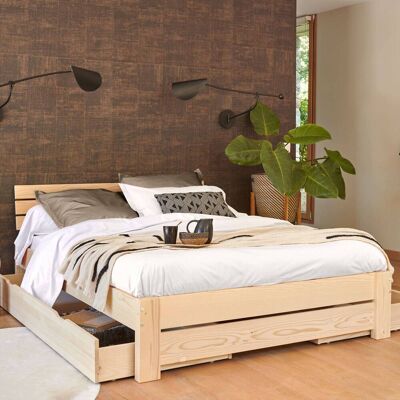 CAMIF Drap housse matelas très épais percale bio Elise Blanc 140 x 200 cm - Publicité CAMIF Drap housse matelas très épais percale bio Elise Blanc 140 x 200 cm - Publicité