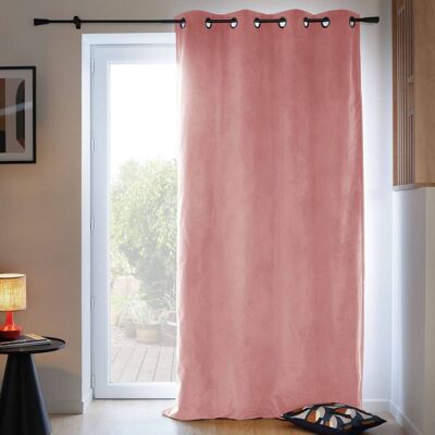 MOONDREAM Rideau velours 3 en 1 phonique thermique occultant Venise Vieux rose - Publicité MOONDREAM Rideau velours 3 en 1 phonique thermique occultant Venise Vieux rose - Publicité