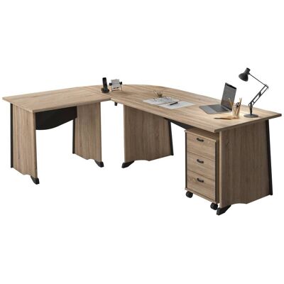 CAMIF Bureau complet + caisson Gregory Largeur 160 cm - Publicité CAMIF Bureau complet + caisson Gregory Largeur 160 cm - Publicité
