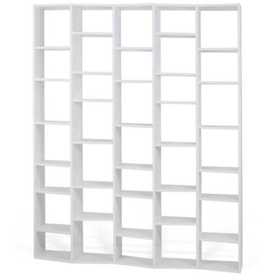 Bibliothèque Valsa Blanche de TemaHome - 224cm x 181cm x 34cm - Bois - Publicité Bibliothèque Valsa Blanche de TemaHome - 224cm x 181cm x 34cm - Bois - Publicité