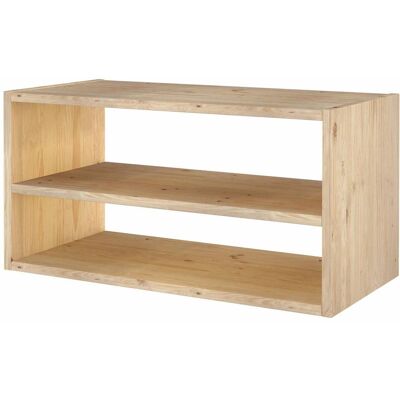 CAMIF Etagère bois massif 2 cases horizontales Elio - Publicité CAMIF Etagère bois massif 2 cases horizontales Elio - Publicité