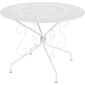 FERMOB Table Ronde Ø96 cm Montmartre en Acier Blanc - Publicité FERMOB Table Ronde Ø96 cm Montmartre en Acier Blanc - Publicité