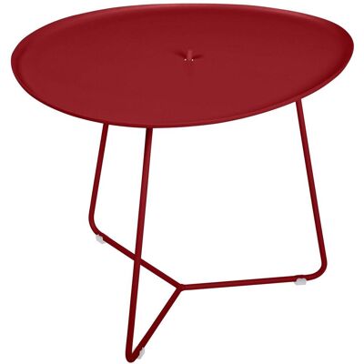 FERMOB Table Basse Plateau Amovible Cocotte en Acier et Aluminium Piment - Publicité FERMOB Table Basse Plateau Amovible Cocotte en Acier et Aluminium Piment - Publicité