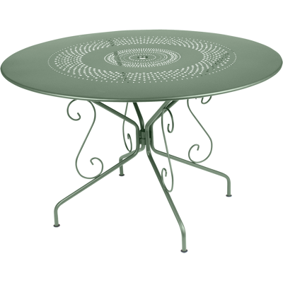 FERMOB Table Ronde Ø117 cm Montmartre en Acier Cactus - Publicité FERMOB Table Ronde Ø117 cm Montmartre en Acier Cactus - Publicité