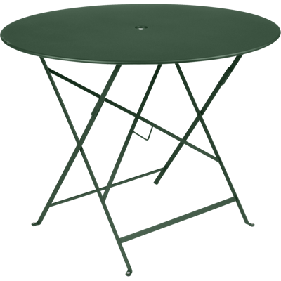 FERMOB Table Ronde Pliante Ø96 cm Bistro en Acier Cèdre - Publicité FERMOB Table Ronde Pliante Ø96 cm Bistro en Acier Cèdre - Publicité