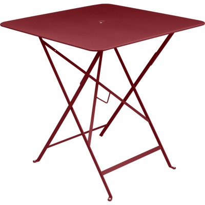 FERMOB Table Carrée Pliante 71 x 71 cm Bistro en Acier Piment - Publicité FERMOB Table Carrée Pliante 71 x 71 cm Bistro en Acier Piment - Publicité