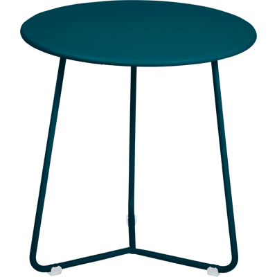FERMOB Table Basse Ronde Ø34,5 cm Cocotte en Acier Bleu Acapulco - Publicité FERMOB Table Basse Ronde Ø34,5 cm Cocotte en Acier Bleu Acapulco - Publicité