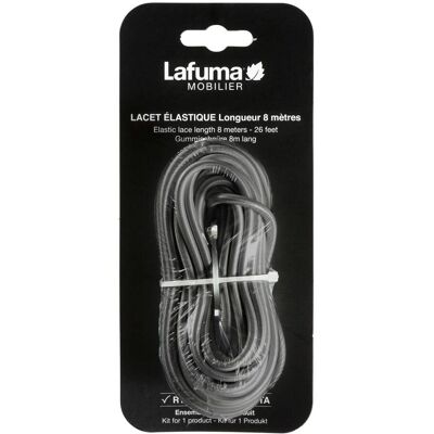 Lacet Élastique 8 M pour Fauteuil Relax et Bain de Soleil Lafuma - Gris Orage - Publicité Lacet Élastique 8 M pour Fauteuil Relax et Bain de Soleil Lafuma - Gris Orage - Publicité