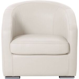 CAMIF Fauteuil cabriolet cuir Vittoria Blanc - Publicité CAMIF Fauteuil cabriolet cuir Vittoria Blanc - Publicité