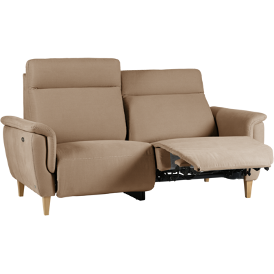 CAMIF Canapé relax electrique coton lin Bergen Camel - Publicité CAMIF Canapé relax electrique coton lin Bergen Camel - Publicité