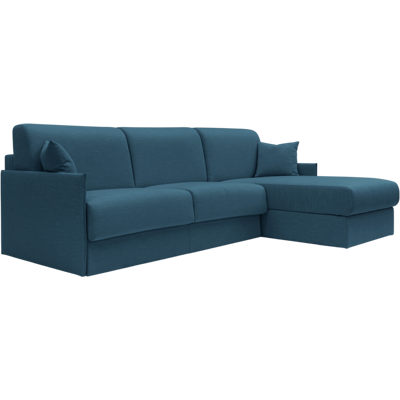 CAMIF Canapé d'angle convertible et réversible tissu recyclé déhoussable Arthur Bleu Canard - Publicité CAMIF Canapé d'angle convertible et réversible tissu recyclé déhoussable Arthur Bleu Canard - Publicité
