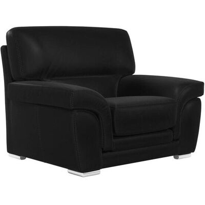 CAMIF Fauteuil cuir Vittoria Noir - Publicité CAMIF Fauteuil cuir Vittoria Noir - Publicité
