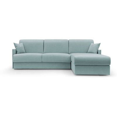 CAMIF Canapé d'angle convertible et réversible tissu recyclé déhoussable Arthur Bleu Ciel - Publicité CAMIF Canapé d'angle convertible et réversible tissu recyclé déhoussable Arthur Bleu Ciel - Publicité