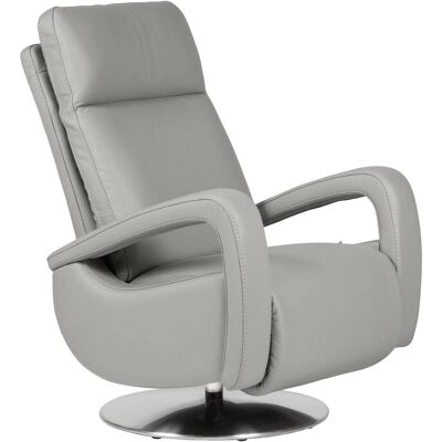 CAMIF Fauteuil relax cuir Buxy Platine - Publicité CAMIF Fauteuil relax cuir Buxy Platine - Publicité