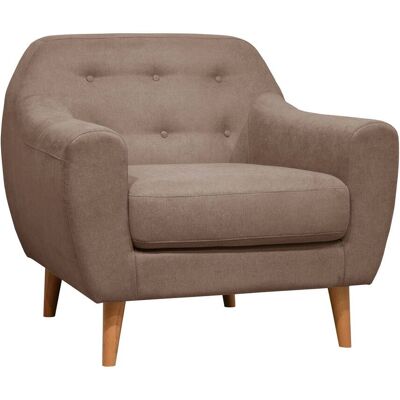 CAMIF Fauteuil tissu Agathe Grège - Publicité CAMIF Fauteuil tissu Agathe Grège - Publicité