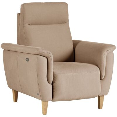 CAMIF Fauteuil relax electrique tissu coton lin Bergen Camel - Publicité CAMIF Fauteuil relax electrique tissu coton lin Bergen Camel - Publicité