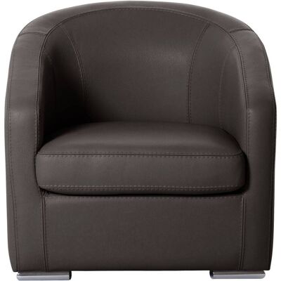 CAMIF Fauteuil cabriolet cuir Vittoria Anthracite - Publicité CAMIF Fauteuil cabriolet cuir Vittoria Anthracite - Publicité