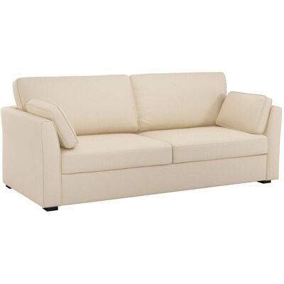 CAMIF Canapé convertible tissu coton déhoussable Marbella Beige - Publicité CAMIF Canapé convertible tissu coton déhoussable Marbella Beige - Publicité