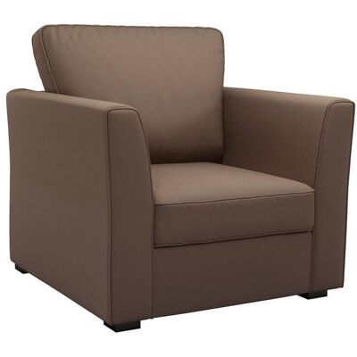 CAMIF Fauteuil tissu coton déhoussable Marbella Taupe - Publicité CAMIF Fauteuil tissu coton déhoussable Marbella Taupe - Publicité