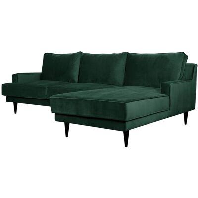 CAMIF Canapé d'angle tissu velours Oscar Vert Emeraude - Publicité CAMIF Canapé d'angle tissu velours Oscar Vert Emeraude - Publicité