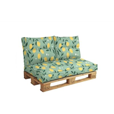 CAMIF Dossier coussin palette recyclé Heva Citronnade - Publicité CAMIF Dossier coussin palette recyclé Heva Citronnade - Publicité