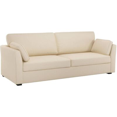 CAMIF Canapé convertible tissu coton déhoussable Marbella Beige - Publicité CAMIF Canapé convertible tissu coton déhoussable Marbella Beige - Publicité