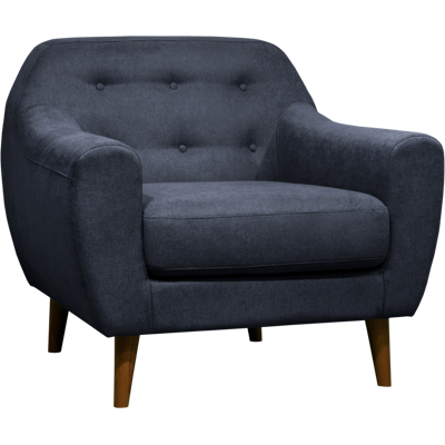 CAMIF Fauteuil tissu Agathe Bleu - Publicité CAMIF Fauteuil tissu Agathe Bleu - Publicité