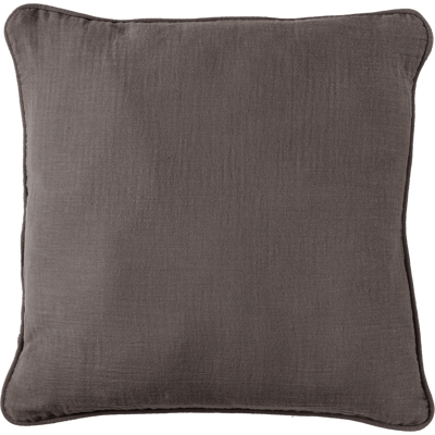 CAMIF Coussin gaze de coton Cybelle Taupe - Publicité CAMIF Coussin gaze de coton Cybelle Taupe - Publicité