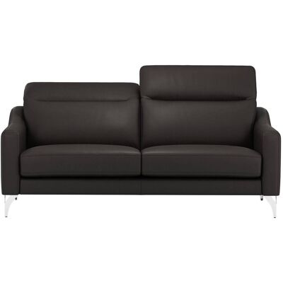 CAMIF Canapé cuir têtières relevables Ben Noir - Publicité CAMIF Canapé cuir têtières relevables Ben Noir - Publicité