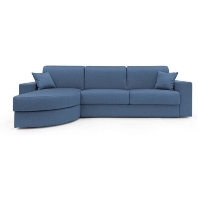 CAMIF Canapé d'angle convertible tissu déhoussable Aubin Bleu - Publicité CAMIF Canapé d'angle convertible tissu déhoussable Aubin Bleu - Publicité