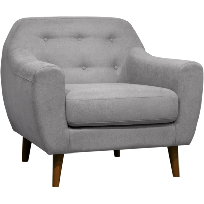 CAMIF Fauteuil tissu Agathe Gris Clair - Publicité CAMIF Fauteuil tissu Agathe Gris Clair - Publicité