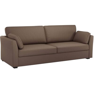 CAMIF Canapé convertible tissu coton déhoussable Marbella Taupe - Publicité CAMIF Canapé convertible tissu coton déhoussable Marbella Taupe - Publicité