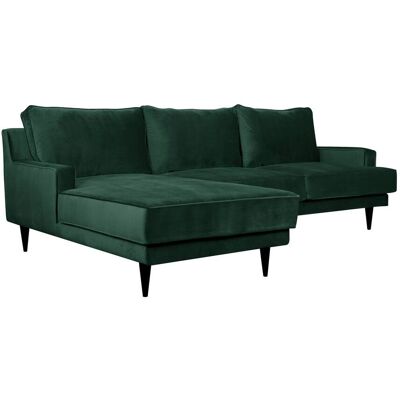 CAMIF Canapé d'angle tissu velours Oscar Vert Emeraude - Publicité CAMIF Canapé d'angle tissu velours Oscar Vert Emeraude - Publicité
