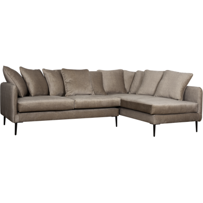 CAMIF Canapé d'angle velours Olympe Beige - Publicité CAMIF Canapé d'angle velours Olympe Beige - Publicité