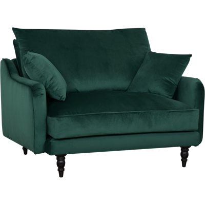 CAMIF Fauteuil XXL velours Olie Vert Forêt - Publicité CAMIF Fauteuil XXL velours Olie Vert Forêt - Publicité