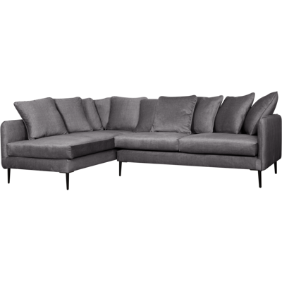 CAMIF Canapé d'angle velours Olympe Anthracite - Publicité CAMIF Canapé d'angle velours Olympe Anthracite - Publicité