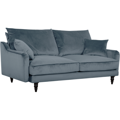CAMIF Canapé velours Olie Bleu gris - Publicité CAMIF Canapé velours Olie Bleu gris - Publicité