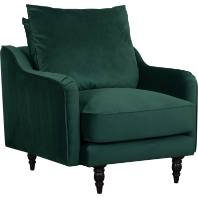 CAMIF Fauteuil velours Olie Vert Forêt - Publicité CAMIF Fauteuil velours Olie Vert Forêt - Publicité
